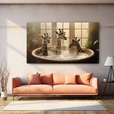 Whimsical Giraffe Painting